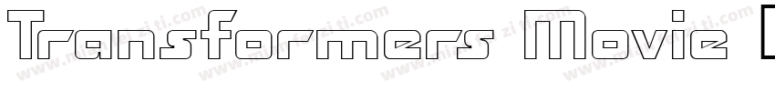 Transformers Movie 变字体转换